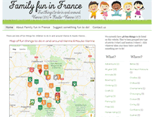 Tablet Screenshot of familyfuninfrance.info